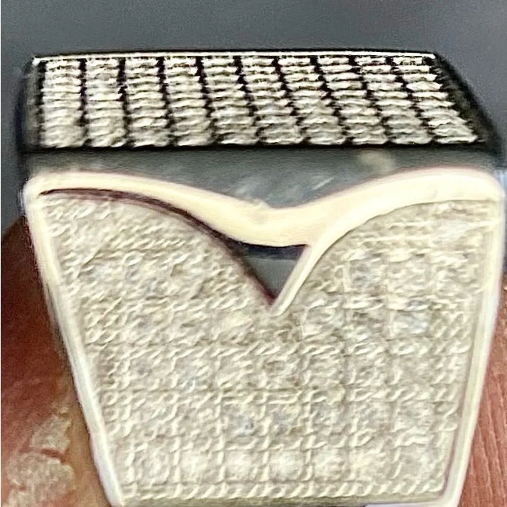 Moissanite 925 cigar band ring size 9